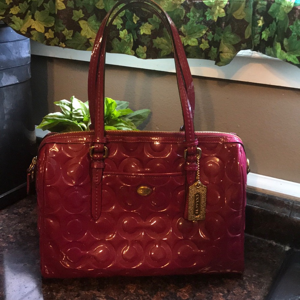 Fuchsia coach purse